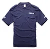 Navy Blue Security Officer Uniforms Tactical Polyester Cotton Police Polo Shirt