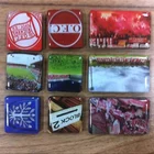 souvenir custom 3d embossed metal tin sign cheap custom fridge magnet