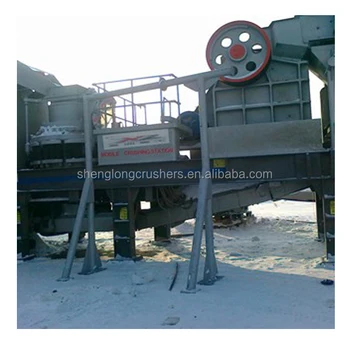 Diesel mobile jaw crusher for quarry crushing line, portable stone crusher plant