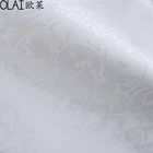 Cheap price white satin jacquard Cotton Home Textile bedding fabric 60s Fabric
