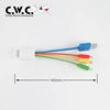 4 in 1 colorful usb multi charging mini mirco usb 8pin connector ports date cable