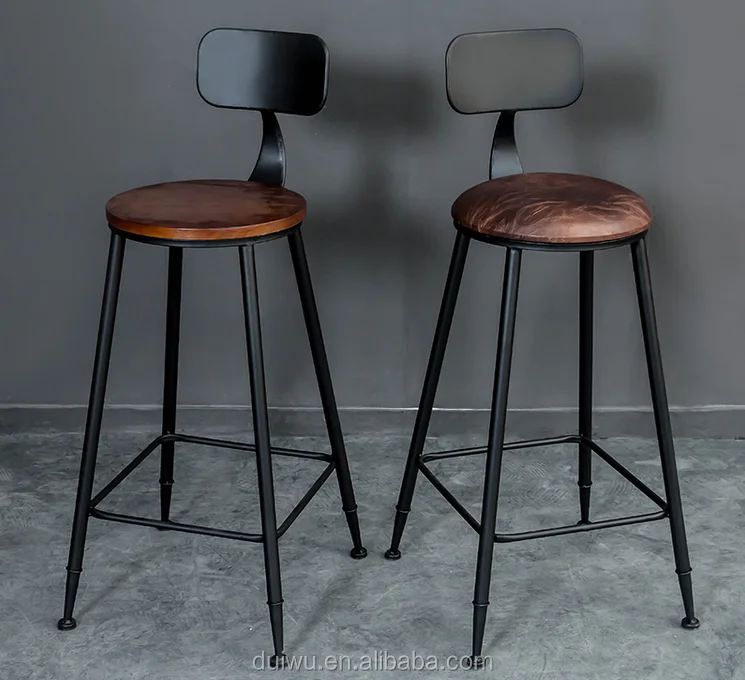 wood bar chair and table set