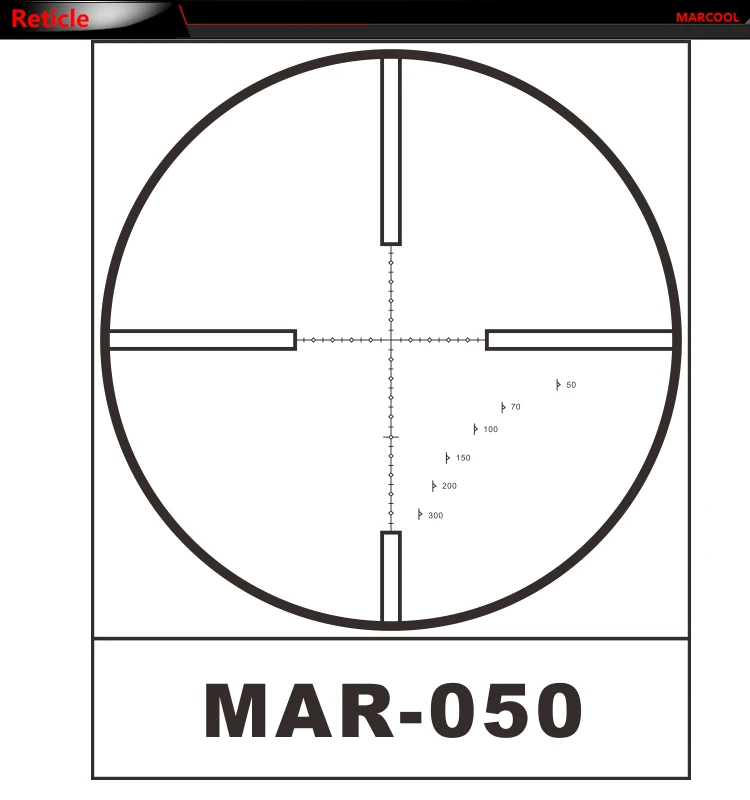 Marcool riflescope hunting Optical EVV scope 6-24X50