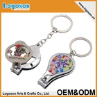 Wholesale custom souvenir Keychain nail clipper cutter holder