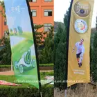 2014 GIFT Outdoor/Hand/String/flag Cape Rolling banner custom wind flag