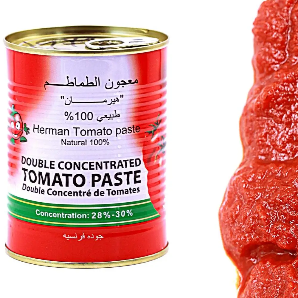 Canned Tomato Paste Of Brix 2830 And 2224 With 70g/198g/400g/800g/2