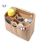 High quality travel bag felt storage insert cosmetic bag makeup organizer