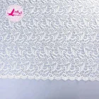 China manufacturer embroidered net chantilly lace fabric polyester stretch lace trim