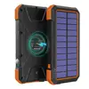 10W Wireless Power Bank 20000mAh Solar Charger 18W, QC 3.0 Portable Power Bank with 4 Outputs Dual Inputs &SOS Flashlight