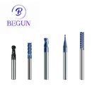 HRC45-70 Tungsten Carbide End Mill Cutter All Sizes For Milling Machine