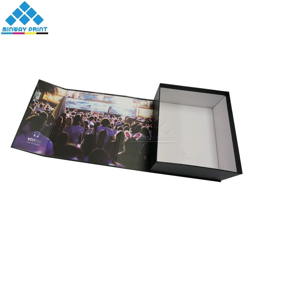 2017 special fashionable rigid cardboard foldable gift box with