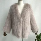 New Product Winter Casual Ladies Raccoon Fur Knitting Coat Women Winter Fashion Fur Coat Free Size Women Coat Winter