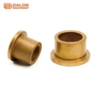 oil sintered 3mm1/2 id impregnated graphite sae841 bronze brass copper flanged sleeve fan bearing bush