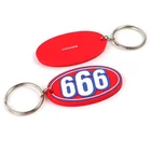 Personalized Custom Shaped 3D Soft PVC Rubber Keychains for Promotion Gifts