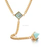 Women accessories jewelry personality gemstone turquoise necklace