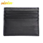 Customized Fashion credit card PU Leather Business ID name Card Holder No Minimum Holder