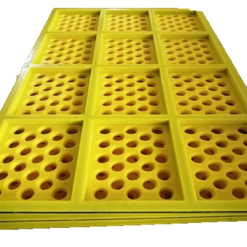 High Frequency pu ming wire mesh screen dewatering mesh screen panel