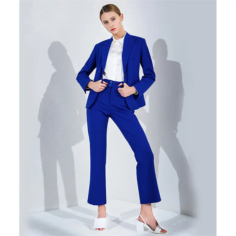 royal blue business attire