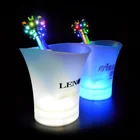 Hot promotion cheap custom champagne wine luminous led light ice bucket