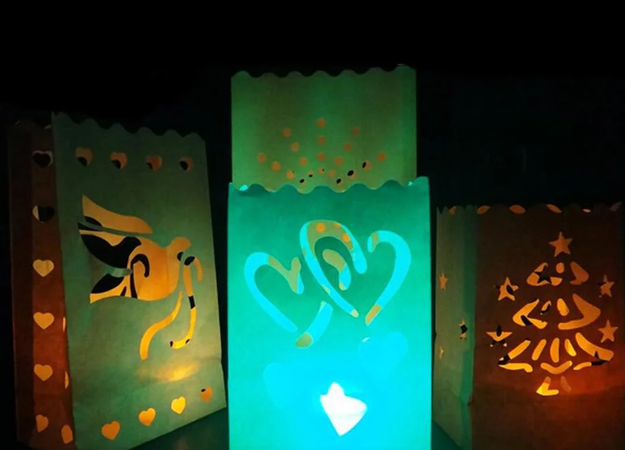 wholesale luminary paper candle bag for path