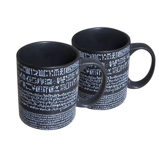 11oz 325ml black mug custom coffee bulk mugs logo decal painting