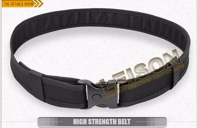 1000D Waterproof Nylon with Pouches Tactical Belt for security outdoor sports hunting