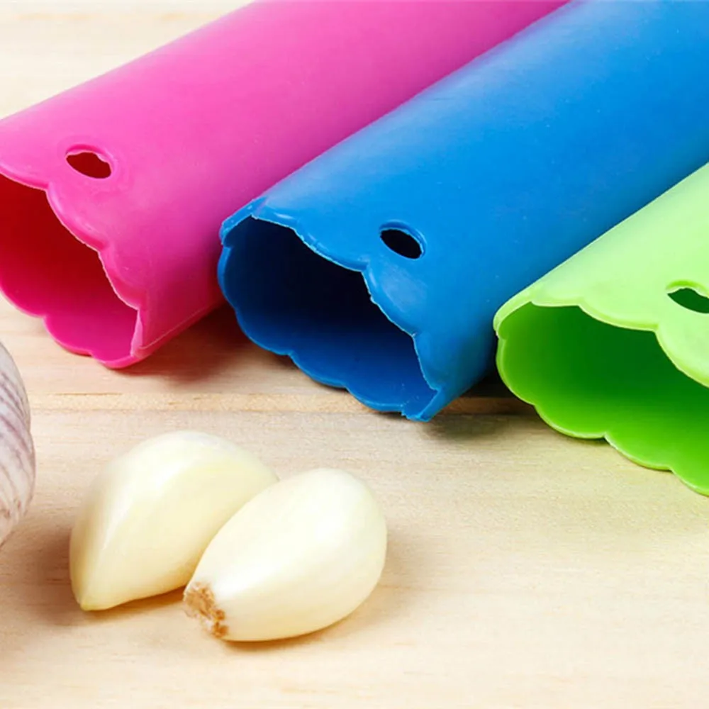 Magic Silicone Garlic Peeler Peel Easy To Use Perfect Kitchen Tool Color Random Drop Practical Healthy Silicone Garlic KC1021