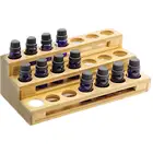 Essential Oil Storage Bamboo Oil Bottle Ladder Shelf Display Rack Stand Holder Organizer