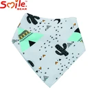 Wholesale Eco-friendly cotton custom-shaped baby bib bandana