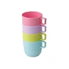 multicolor plastic cup portable outdoor traveling dinner party picnic water cup PP new material coffee cup plastic