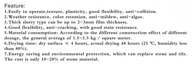 Building Coating Stone Paint Acrylic Resin Coating Liquid Coating Spray Natural Stone Gravel Architectural Model Customized