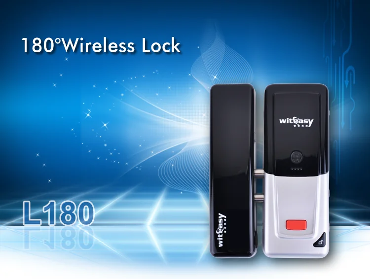 Witeasy L180 hot sale high quality wifi wireless door lock system with battery support