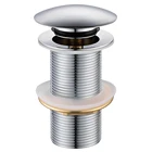 Small Cap Push Down Pop UP Waste Brass Sink Drain Stopper Pipe