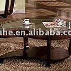 Hall glass elephant coffee table,antique design brief mirror coffee table