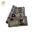 Wholesale Embossed Home Decor Custom Design Tin Metal Wall Plaque