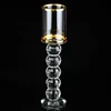 ZT-1210 Crystal Glass Candlestick Candelabra for Wedding Decoration,Crystal Bead Candle Holders