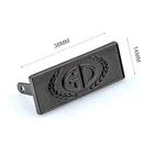 Bag Hardware Custom Shiny Gunmetal Plated Metal Plate, Embossed Logo Metal Labels For Handbags