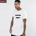 Hot Fashion Custom Prints or Logo Blank White Man Shirt Hip Hop T-shirt Men Plus Size T Shirt Mens Short Sleeve