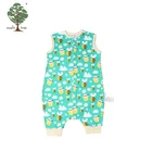 Muslin tree sleeveless animal clothes romper 100% cotton romper baby