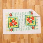 Custom digital 100 cotton printed apple kitchen tea towel