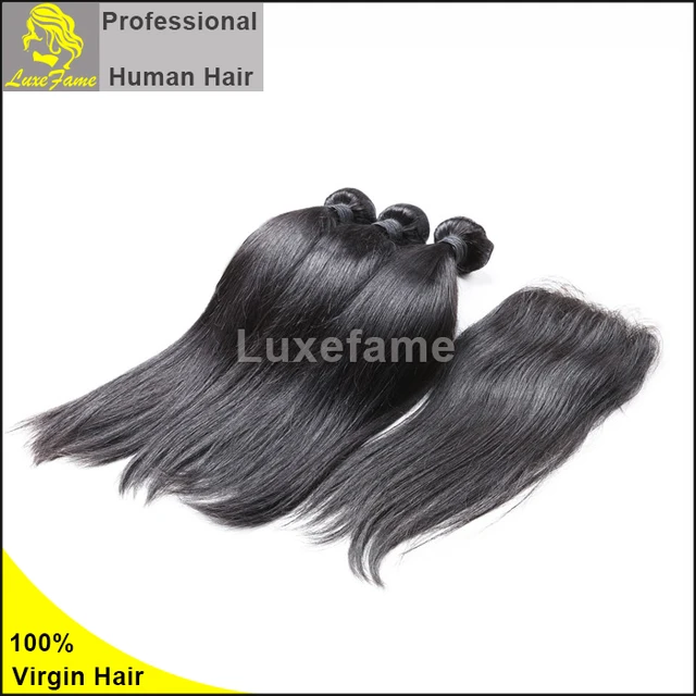 Luxefame Alibaba Wholesale Cheap Indian/ Brazilian/ Peruvian/ European Remy Human Hair Silky Straight Hair