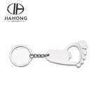 Customized high quality stainless steel cute foot shaped bottle opener key