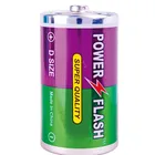 Power Flash Zinc Carbon R20P D Size Um-1 Sum1 Dry Cell Battery 1.5V, Super Heavy Duty Battery