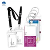 Custom Packing Resistance Clear PVC Cruise Luggage Tag Holder Etag Holders Badge ID Holders Pouch