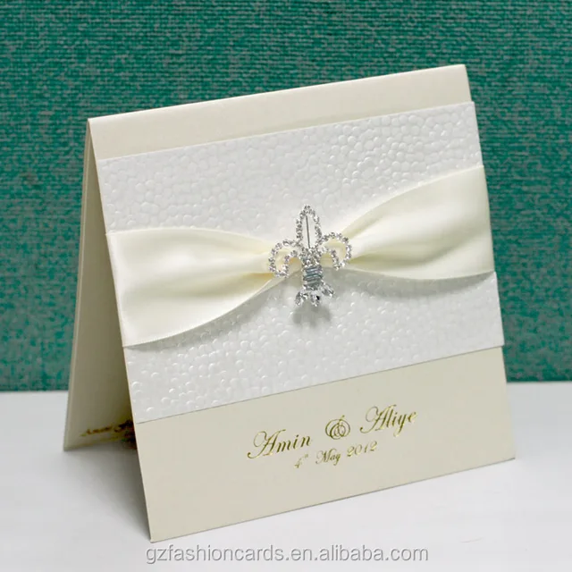 newest adorable american wedding invitation with ribbon buckle