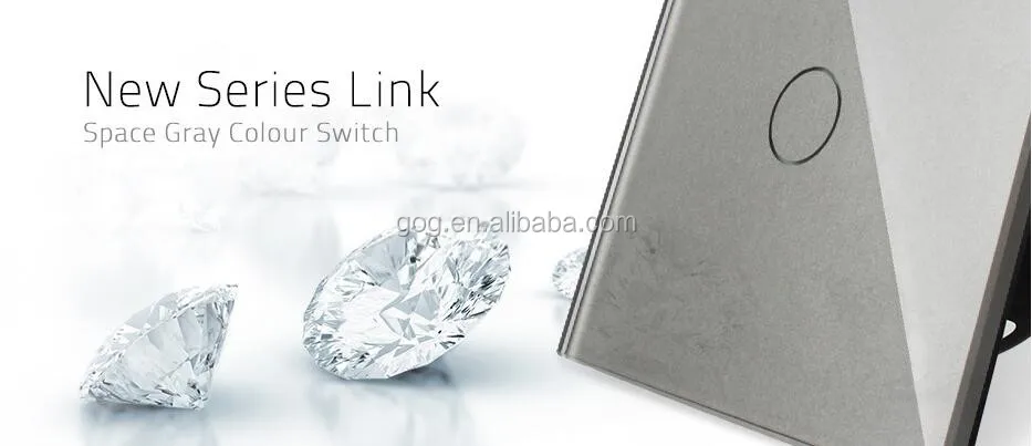 Crystal glass panel z-wave zigbee wireless remote control on off led light switch - ANKUX.COM