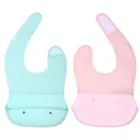 Printing Bpa Free Soft Feeding Custom Manufacturer Animal Kids Boy Waterproof Silicone Baby Bib Set