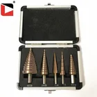 Step Drill Bits The Drill Bit Aluminum Case Packing Step Drill High Speed Steel Bit Set Tools