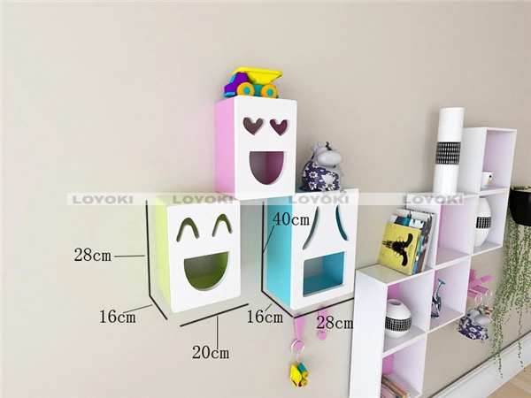 Wood Decorative Floating Wall Shelf fish shaped silicone ice tray