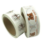 Custom Printing Self Adhesive Cartoon Logo Vinyl Self-Adhesive Sticker Book Labels For Kids